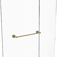 Allied Brass DT-41-SM-18 Dottingham Collection 18 Inch Shower Door Towel Bar, unlacquered Brass