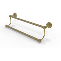 Allied Brass DT-72/24-UNL Dottingham Collection 24 Inch Double Towel bar, 24, Unlacquered Brass