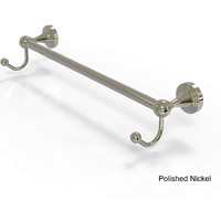 Allied Brass SG-41-24-HK Sag Harbor Collection 24 Inch Integrated Hooks Towel Bar, 24 , Polished Nickel