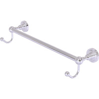 Allied Brass DT-41-30-HK Dottingham Collection 30 Inch Integrated Hooks Towel Bar, 30 , Polished Chrome