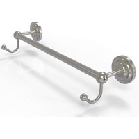 Allied Brass PQN-41-18-HK Prestige Que 18 Inch Integrated Hooks Towel Bar, 18 , Satin Nickel