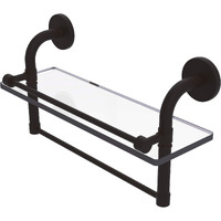 Allied Brass RM-1-16TB-GAL Remi Collection 16 Inch Gallery Towel Bar Glass Shelf, Oil Rubbed Bronze