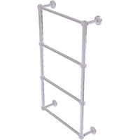 Allied Brass WP-28D-24 Waverly Place Collection 4 Tier 24 Inch Ladder Dotted Detail Towel Bar, Polished Chrome