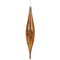 Vickerman 479384-13  Copper Mercury Finish Rain Drop Christmas Tree Ornament (2 pack) (N176688)