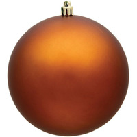 Vickerman 10  Copper Matte Ball Ornament.