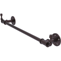 Allied Brass P-250-24-TBHK Pipeline Collection 24 Inch Integrated Hooks Towel Bar, 24 , Antique Bronze