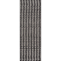 Novogratz by Momeni Rugs Villa Collection Amalfi Indoor/Outdoor Area Rug, 2'7  x 7'6  Runner, Charcoal