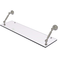 Allied Brass DT-1-30 Dottingham Collection 30 Inch Floating Glass Shelf, Satin Nickel