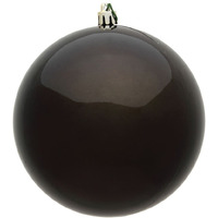 Vickerman 2.4  Gunmetal Shiny Ball Ornament. Includes 24 Ornaments per Pack.