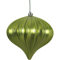 Vickerman 5.7  Lime Matte Onion Christmas Ornament, UV Treated, Set of 3