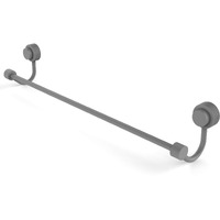 Allied Brass 421G/24 Venus Collection 24 Inch Groovy Accent Towel Bar, Matte Gray