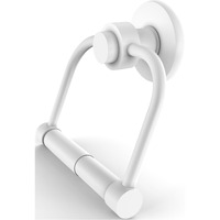 Allied Brass 924 Mercury Collection 2 Post Tissue Toilet Paper Holder, Matte White