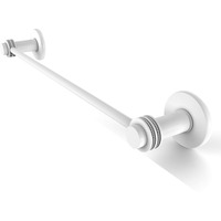 Allied Brass 931D/30 Mercury Collection 30 Inch Dotted Accent Towel Bar, Matte White