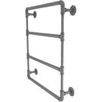 Allied Brass P-280-24-LTB Pipeline Collection 24 Inch Wall Mounted Ladder Towel Bar, Matte Gray