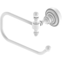 Allied Brass RD-24E-WHM Retro Dot Collection European Style Tissue Toilet Paper Holder, Matte White