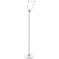 Allied Brass TS-25T Free Holder Toilet Tissue Stand, Matte White