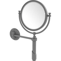 Allied Brass TRM-8/2X Tribecca Collection Wall Mounted 8 Inch Diameter ith 2X Magnification Make-Up Mirror, Matte Gray