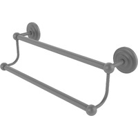 Allied Brass PQN-72/30 Prestige Que Collection 30 Inch Double Towel Bar, Matte Gray