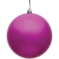 Vickerman 12  Fuchsia Candy Ball Ornament