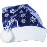 DollarDays Metallic Blue Santa Hat Case Pack 24