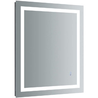 Fresca Santo 36  x 30  LED Bathroom Mirror with Dimmable Halo Lights, Anti-Fog Mirror, Anti-Rust Aluminum Frame, IP 44 Rating, Hang Vertically or Horizontally - FMR023630