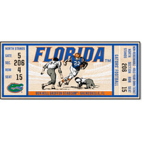 FANMATS 23176 NCAA - Florida Gators Ticket Design Runner Rug - 30in. x 72in. | Sports Fan Area Rug, Home Decor Rug and Tailgating Mat