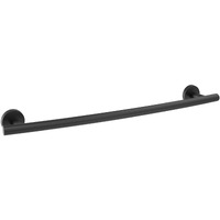 Amerock BH26543MB | Matte Black Towel Bar | 18 in (457 mm) Towel Rack | Arrondi | Bathroom Towel Holder | Bathroom Hardware | Bath Accessories