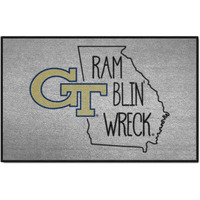 FANMATS 21112 NCAA - Georgia Tech Yellow Jackets Southern Style Starter Mat Accent Rug - 19in. x 30in. | Sports Fan Home Decor Rug and Tailgating Mat