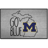 FANMATS 21147 Michigan Wolverines Southern Style Starter Mat Accent Rug - 19in. x 30in. | Sports Fan Home Decor Rug and Tailgating Mat