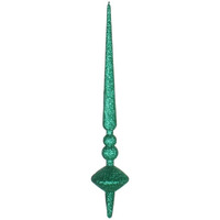 Vickerman 538340-12  Seafoam Green Glitter Cupola Finial Christmas Tree Ornament (3 pack) (M183344G)