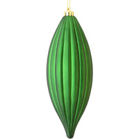 Vickerman 543764-8  Emerald Matte Line Finial Christmas Tree Ornament (4 pack) (M183224M)