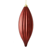 Vickerman 544013-8  Burgundy Shiny Line Finial Christmas Tree Ornament (4 pack) (M183265S)