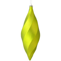 Vickerman 543320-8  Lime Matte Swirl Finial Christmas Tree Ornament (6 pack) (M183173M)