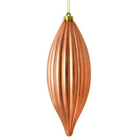 Vickerman 543979-8  Rose Gold Shiny Line Finial Christmas Tree Ornament (4 pack) (M183258S)