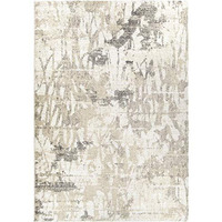 Orian Rugs Mystical Abstract Canopy - 6'7  x 9'6  Rectangle in Ivory, Contemporary Style Indoor Home Decor, Abstract Pattern, Plush Area Rug