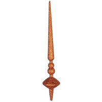 18  Copper Glitter Cupola Finial 2/Bag