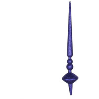 18  Cobalt Blue Glitter Cupola Finial 2/