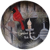 Decorative Plates Life is Good Plate It Is What It Is Plate - 9-3/4  Be Thankful for Plate Cardinal You See Plate (Cardinal You See)