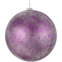 8  Plum Glitter Clear Ball 2/Bag