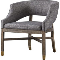 New Pacific Direct Sebastian Fabric Dining Chairs, Century Gray