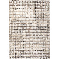 Adagio Griddle Indoor Area Rug - 5'1  x 7'6  White, Modern Abstract Design, Stain-Resistant, Easy to Clean, Durable Rug for Living Room, or Bedroom Home Decor