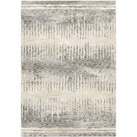 Riverstone Pinnacle Indoor Area Rug - 6'7  x 9'6  Cloud Grey, Vintage Geometric Design, Stain-Resistant, Easy to Clean, Durable Rug for Living Room, or Bedroom Home Decor