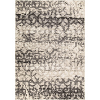 Orian Rugs Illusions Collection Buxtonbliss - 5'3  x 7'6  Rectangle in Gray, Transitional Style Indoor Home Decor, Damask Pattern, Plush Area Rug