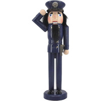 TX USA Corporation 14  Holiday Mantel Display Policeman Theme Christmas Nutcracker Figurine