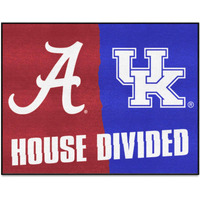 FANMATS 26976 Alabama/Kentucky House Divided Rug - 34 in. x 42.5 in.