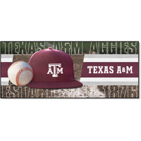 FANMATS 28016 NCAA - Texas A&M Aggies Baseball Runner Rug - 30in. x 72in. | Sports Fan Area Rug Mat and Tailgating Mat