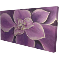 Begin Purple Flower Closeup - Print on Canvas Edition