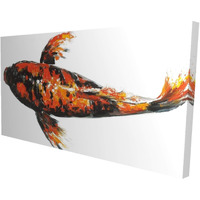 Begin Red Butterfly Koi Fish - Print on Canvas Edition