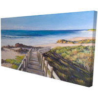 Begin Walk to The Seaside - Print on Canvas Edition