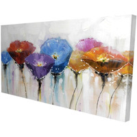 Begin Colorful Flowers - Print on Canvas Edition